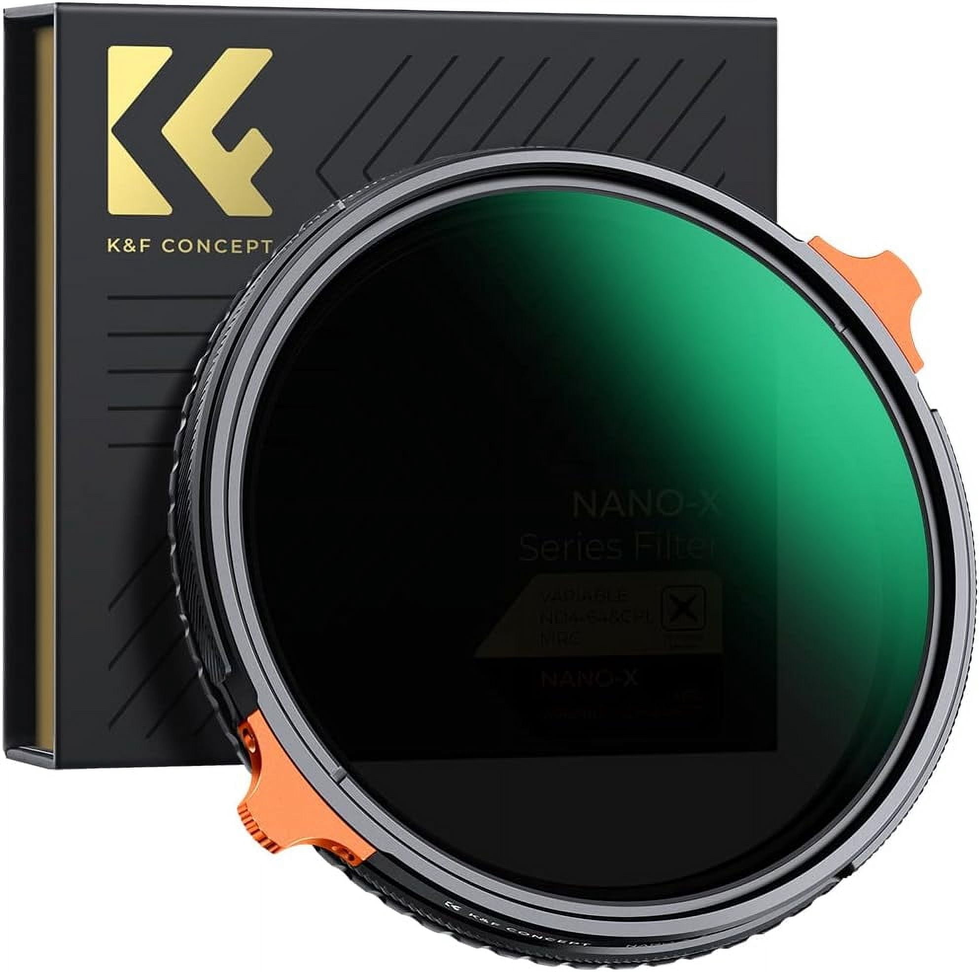 K&F CONCEPT 37mm ND4-64 (2-6 Stops) ND Lens Filter Variable & CPL ...