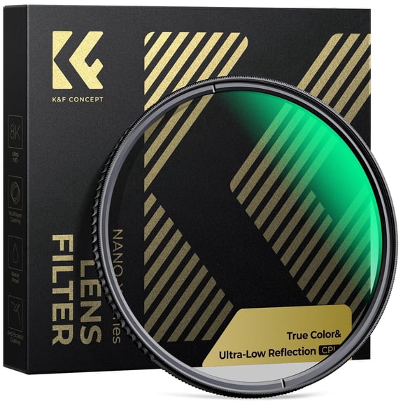 K&F CONCEPT 43mm True Color Ultra-Low Reflectivity CPL Filter Polarizer Lens Filter Circular Polarizing for Camera Lenses with 28 Multi-Coated (Nano-x Series)