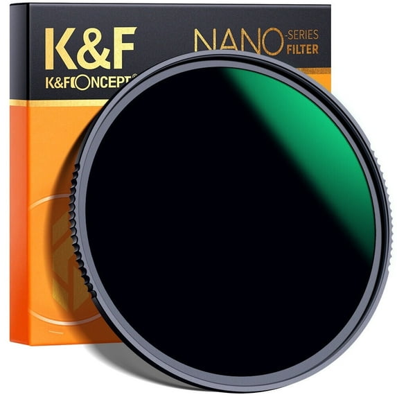 K&F CONCEPT 58mm ND1000 lens Filter 10-Stop Fixed Neutral Density Filter Nano X Multi-Coated Optical Glass