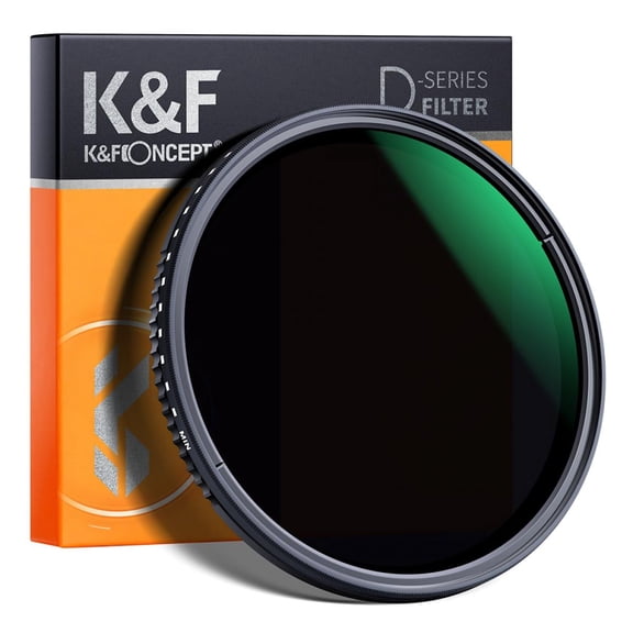 K&F CONCEPT 62mm ND8-ND2000(3-11stop) Lens Filter Variable Neutral Density