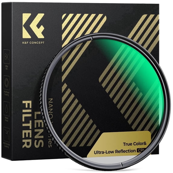 K&F CONCEPT 67mm True Color Ultra-Low Reflectivity CPL Filter Polarizer Lens Filter Circular Polarizing for Camera Lenses with 28 Multi-Coated (Nano-x Series)
