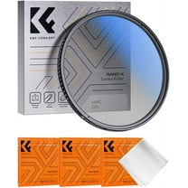 K&F Concept 72mm Circular Polarizer Optical Glass Lens Filter Ultra-Slim 18 Multi-Layer Coatings Circular Polarizing Filters for Camera Lens (K Series)
