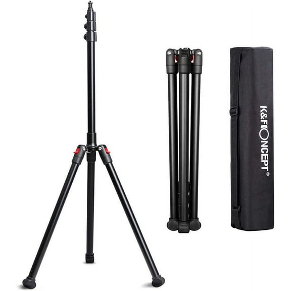 K&F Concept 86.6" Aluminium Photography Video Tripod Light Stand for Reflectors Softboxes Flash