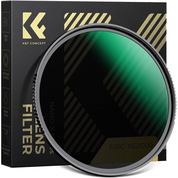 K&F CONCEPT 86mm ND1000 Lens Filter 10-Stop Fixed Neutral Density Filter Nano X Multi-Coated Optical Glass