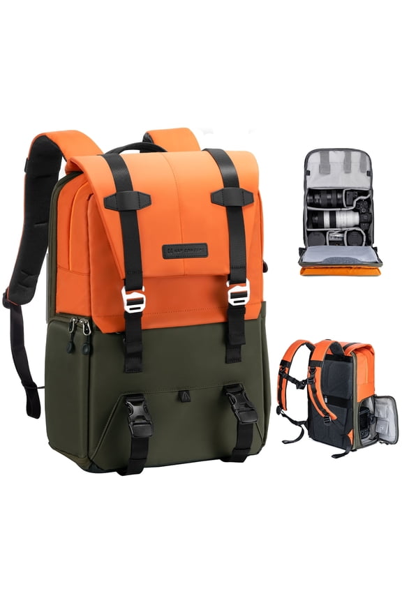 Camera Backpack with Raincover 20L Bags Large Capacity Case