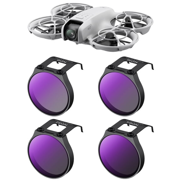 K&F CONCEPT Drone ND Filter Kit 4 Pack ND8+ND16+ND32+ND64 Neutral Density Light Reduction Filters, Multi Coated HD Optical Glass / Aluminum Frame