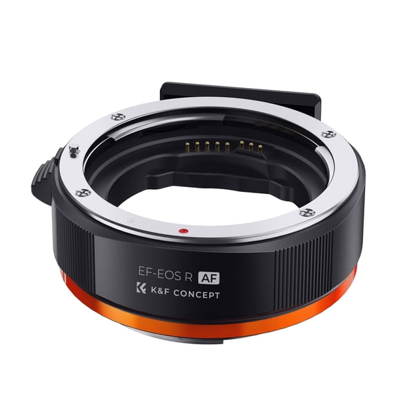 K&F CONCEPT EF-EOS R Lens Adapter, Auto Focus EF/EF-S to EOS R Lens Mount Adapter Compatible with Canon EOS R, RP, R5, R6, R6II, R7, R8, R10, R50, R100 Cameras