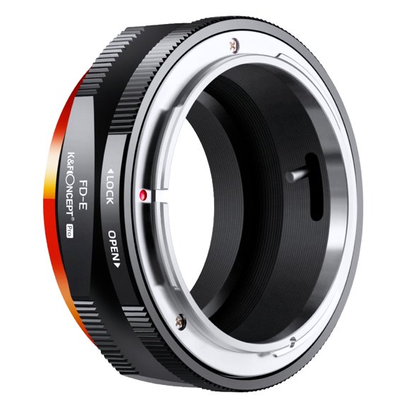K&F Concept FD to E Mount Lens Mount Adapter for Canon FD FL Mount Lens to E NEX Mount Mirrorless Cameras with Matting Varnish Design