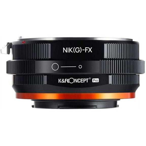 K&F Concept Lens Mount Adapter Compatible with Nikon G/F/AI/AIS/D/AF-S Mount Lens to Fujifilm Fuji X-Series X FX Mount Cameras with Matting Varnish Design for Fuji XT2 XT20 XE3 XT1 X-T2