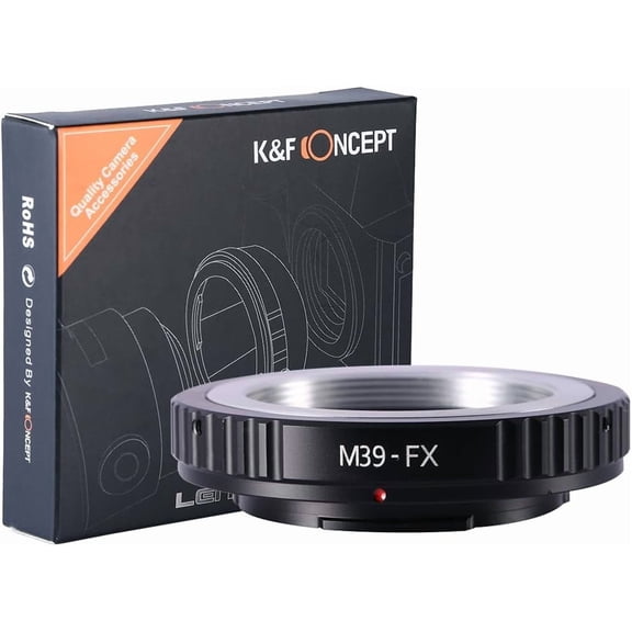 K&F CONCEPT Lens Mount Adapter Compatible with Leica M39 (39mm x1 Leica Thread Mount) Lens to Fujifilm X-Pro1 Mirrorless Camera
