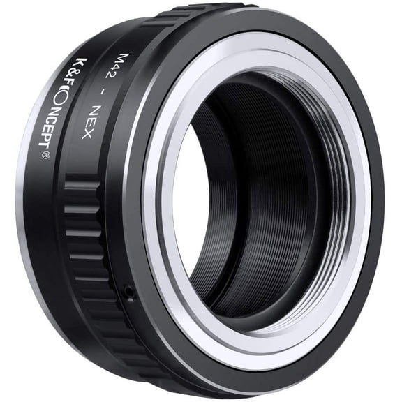 K&F Concept Lens Mount Adapter Compatible with M42 Lens to NEX E-Mount Camera Compatible with SNE Alpha NEX-7 NEX-6 NEX-5N NEX-5 NEX-C3 NEX-3