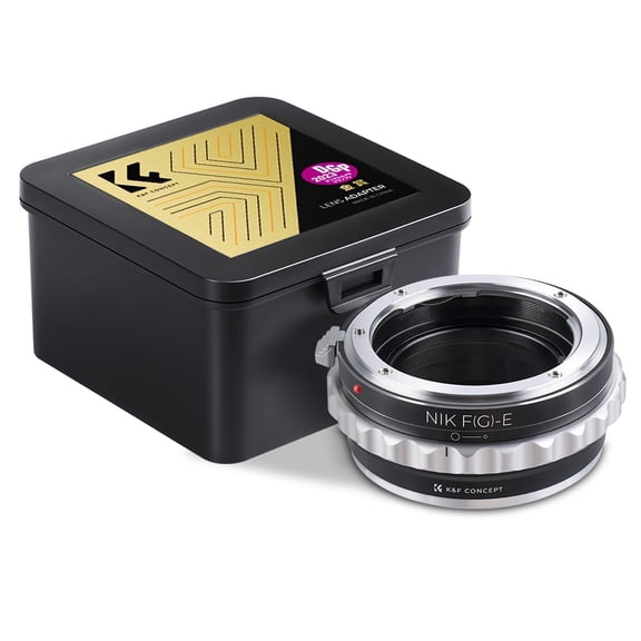 K&F Concept Lens Mount Auto Focus Adapter, Compatible with G/F/AI/AIS/D Lenses to E Lens Mount Cameras