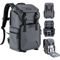 thumbnail image 1 of K&F CONCEPT Camera Backpack, Hard Shell Camera Bag, Large Capacity Photography Backpack with 15.6" Laptop Compartment & Tripod Holder & Rain Cover, Bags for DSLR SLR Cameras and Accessories, 1 of 6