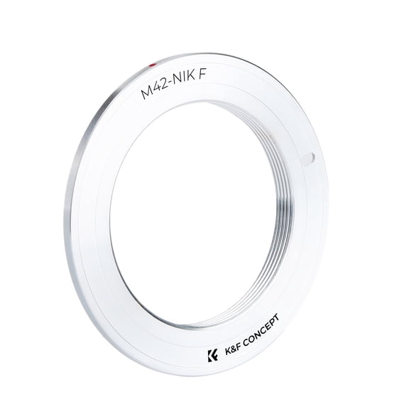 K&F CONCEPT M10171 Lens Adapter M42 Lenses Compatible with Nikon F Lens Mount Adapter