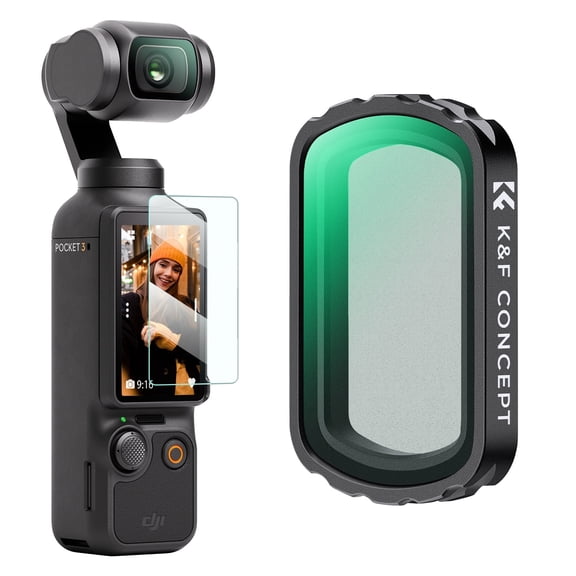 K&F CONCEPT Magnetic Black Diffusion 1/4 Filter for DJI Osmo Pocket 3, Creative Magnetic Mist Cinematic Effect Filters, 28 Layer Nano-Coated HD Optical Glass