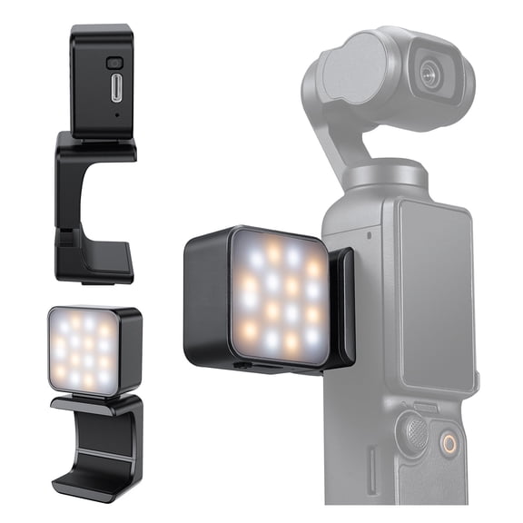 K&F CONCEPT Magnetic Mini Light, 1W USB C Rechargeable Auxiliary LED Fill Lighting, Color Temperature 3 Levels Adjustable , Brightness 2 Levels Video Lamp
