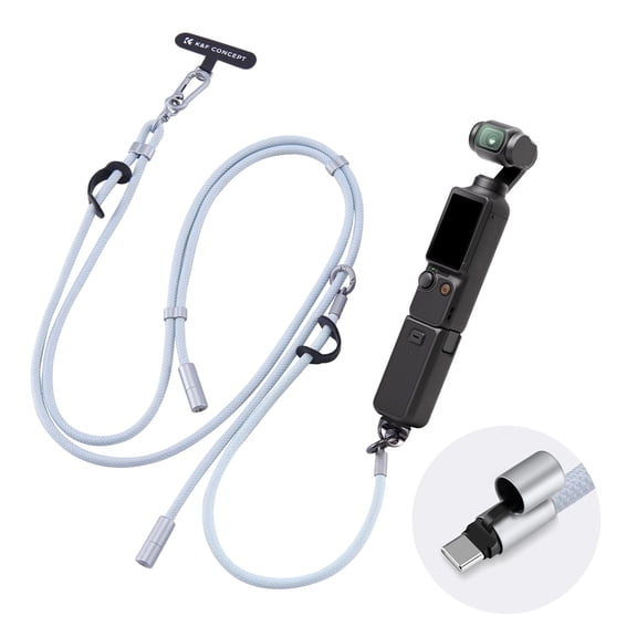 K&F CONCEPT Multi-functional Hanging Rope, Triple Protection, Adjustable Length, Tool-Free Installation, Black