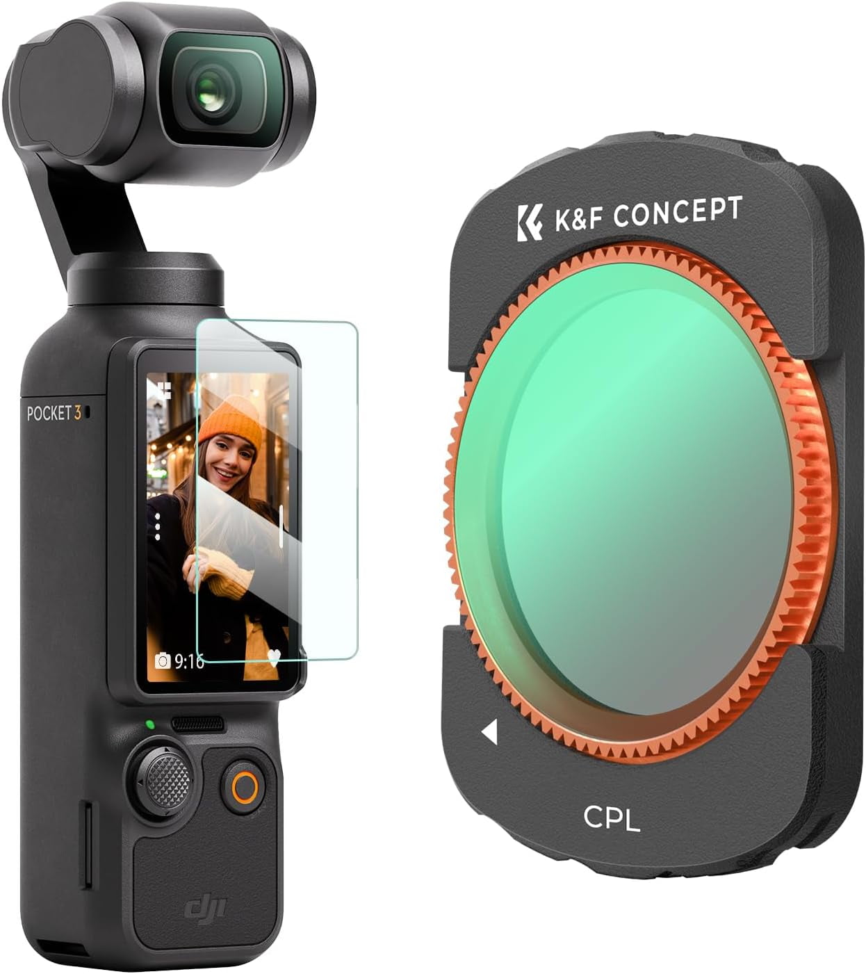 K&F Concept Osmo Pocket Magnetic CPL Filters, Magnetic Polarizer