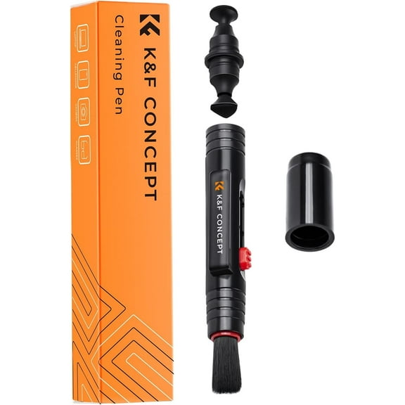 K&F Concept Professional Lens Cleaning Pen with Soft Brush, Carbon Head Lens Cleaning Pen for Digital Camera Cleaning,AR VR Glasses Cleaning