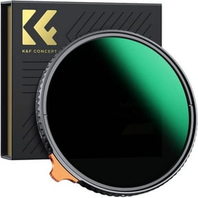 K&F CONCEPT 49mm Putter Variable ND Filter ND2-ND400 (1-9 Stops) 28 Multi-Layer Coatings Import AGC Glass Adjustable Neutral Density Filter for Camera Lens (Nano-x Series)