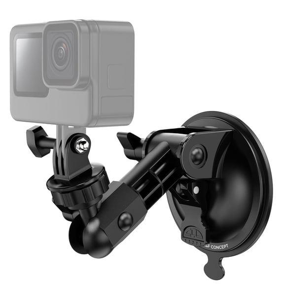 K&F CONCEPT Suction Cup Mount for DJI Osmo Pocket 3, Car Windshield Window Dash Mount Holder for GoPro Hero 13/12/11/10/9 Black, DJI Osmo Action 3/4/5 Pro, Insta360 X5/X4 Accessories