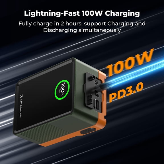 K&F Concept V Mount Battery 99Wh (14.8V/6700mAh) PD100W Mini V-Mount Camera Battery with DC/D-Tap/Dual USB-C/USB-A/TFT Display for Camera Camcorder Video Light Monitor V99 Pro