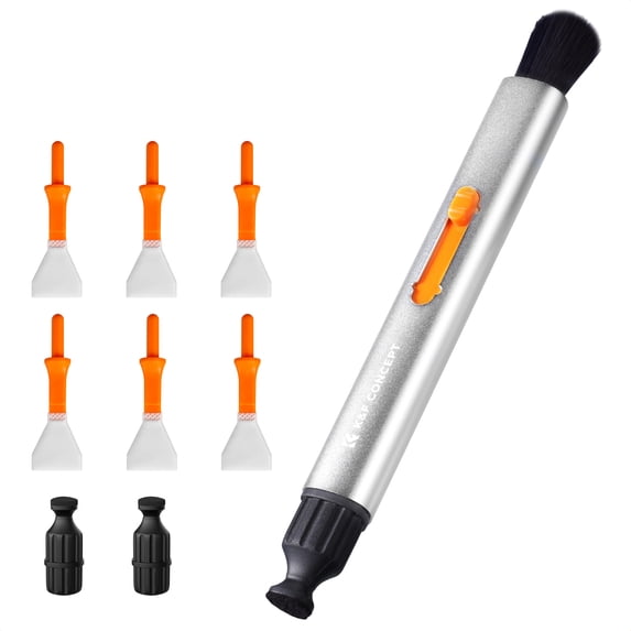 K&F Concept Versatile Switch Lens Cleaning Pen, Replaceable Pen Tip for Camera Filters Screen Phone Computer Tablet AR VR Glasses