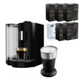 thumbnail image 1 of K-fee® Holiday Bundle: Twins II Single Serve Coffee and Espresso Machine PLUS 72 Pods Mill Coffee Variety Pack AND Lattaero 4-in-1 Milk Frother | (Black/Chrome), 1 of 11
