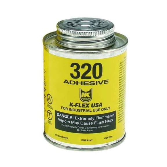 K-Flex Usa Epoxy Adhesive, 320 Series, Amber, 1 pt, Can 800-320-PTB