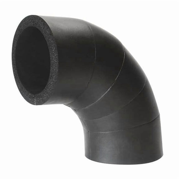 2" x 1/2" Elastomeric Elbow Pipe Fitting Insulation, 3/4" Wall 801-LRE-068200