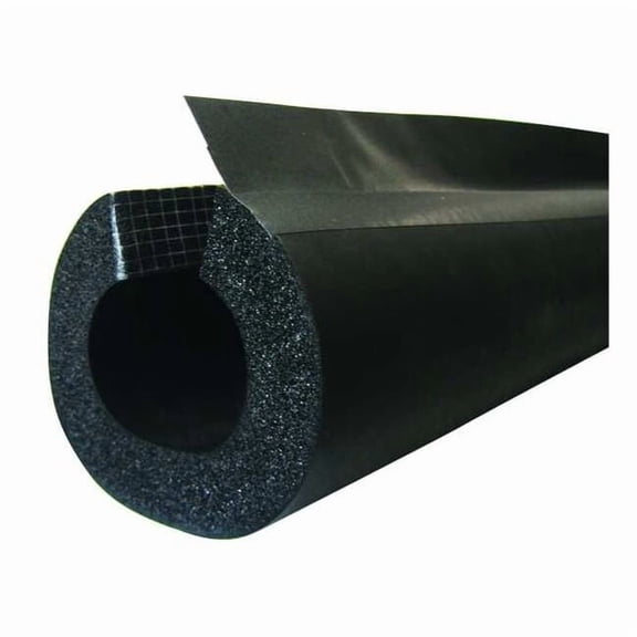 Pipe Insulation, 5/8" OD, 6 ft. L, NBR/PVC Based Elastomeric, 1 in Wall 6RXLO100058