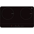 thumbnail image 1 of K&H 2 Burner Double Dual 24 Inch Induction ULTRA SLIM Electric Stove Top Ceramic Cooktop White 120V 1800W IN-DD18-120S, 1 of 7