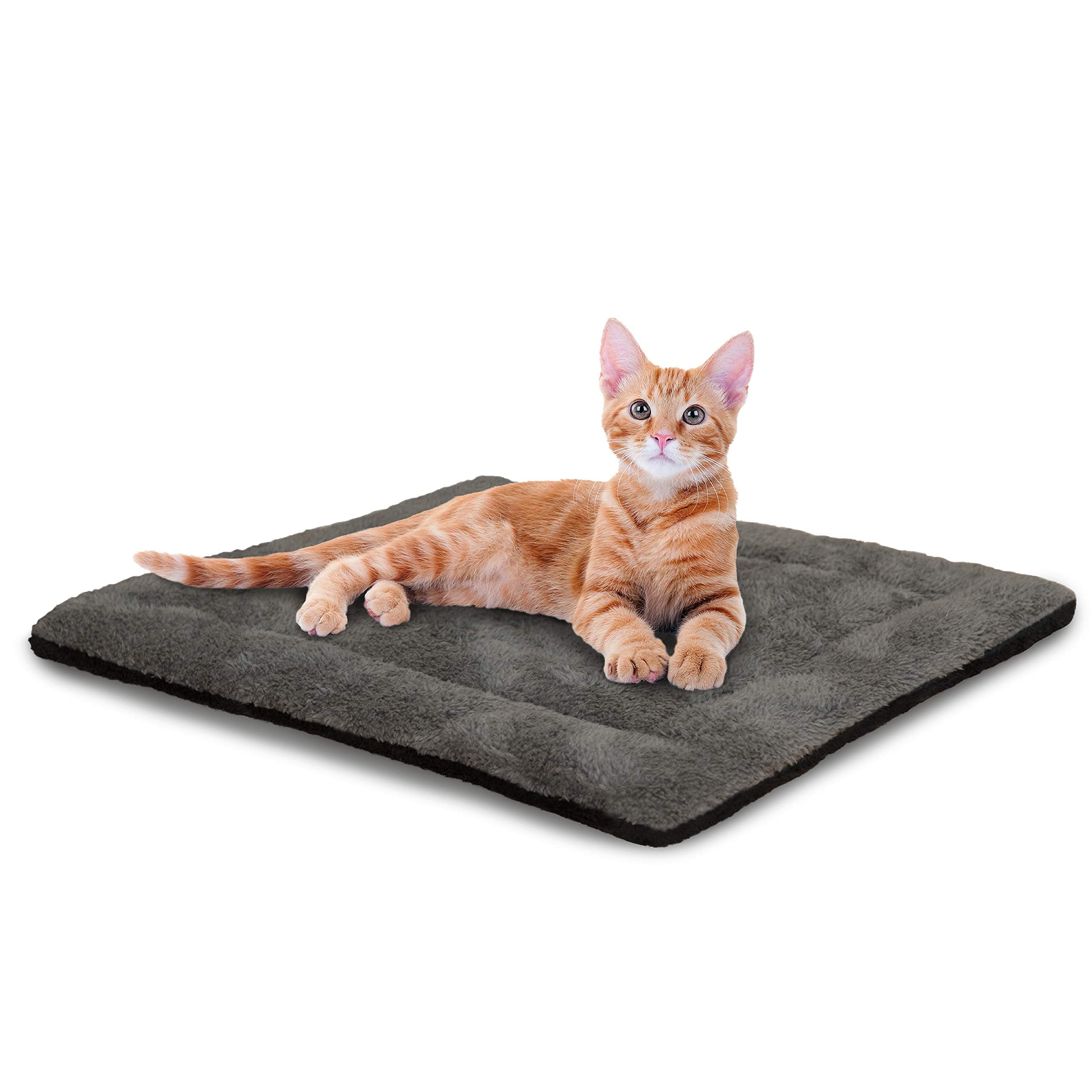 Gray and Black Self-Warming Reversible Pet Mat