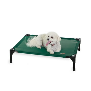 K&H Pet Products All Weather Pet Cot Green Medium 32 X 25 X 7 Inches