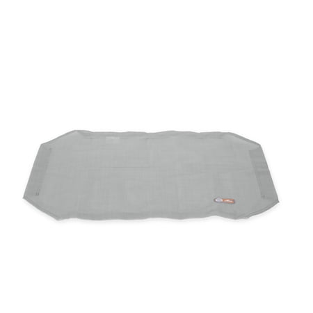 K&H Pet Products All Weather Pet Cot Replacement Cover Gray Medium 32 X 25 Inches