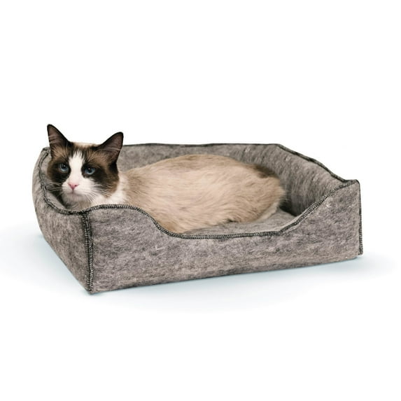 K&H Pet Products Amazin' Kitty Lounger Sleeper Unhooded Gray 13 X 17 Inches