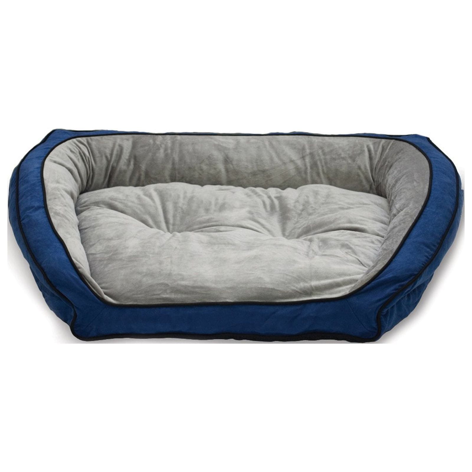 K&H Pet Products Bolster Couch Dog Bed, Large, Blue/Gray