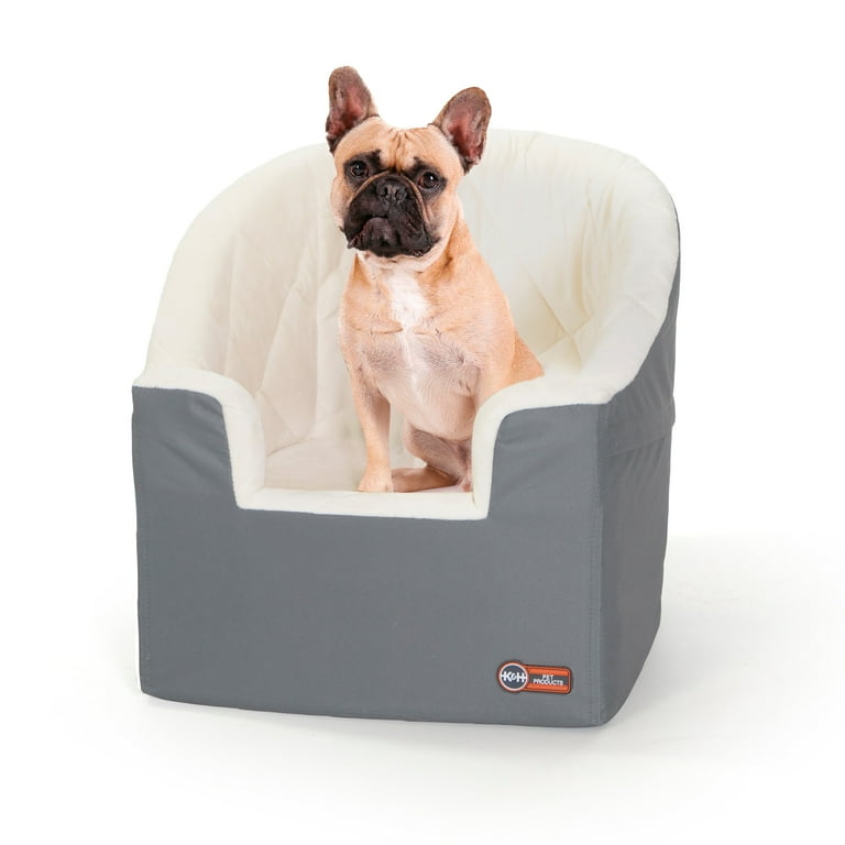 K&H Pet Products Bucket Booster Dog Car Seat Knockdown Gray/Cream