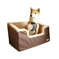 thumbnail image 1 of K&H Pet Products Bucket Booster Pet Seat Rectangle Knockdown Chocolate/Tan Large, 1 of 9