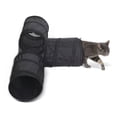 thumbnail image 1 of K&H Pet Products Cat Tunnel Toy 3-Way T-Tunnel Black 33 X 20 X 9 Inches, 1 of 8