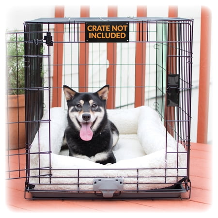 K&H Pet Products Deluxe Bolster Crate Pad Fleece 21 X 31 Inches