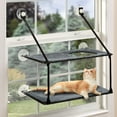 thumbnail image 1 of K&H Pet Products EZ Mount Window Kitty Sill Double Stack Cat Perch Gray 12 X 23 Inches, 1 of 12