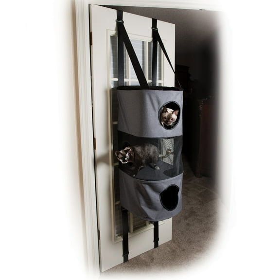 K&H Pet Products Hangin' Cat Condo Multi-Story Classy Gray 3 Story