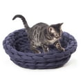 thumbnail image 1 of K&H Pet Products Knitted Pet Bed Navy 17 X 4 Inches, 1 of 7
