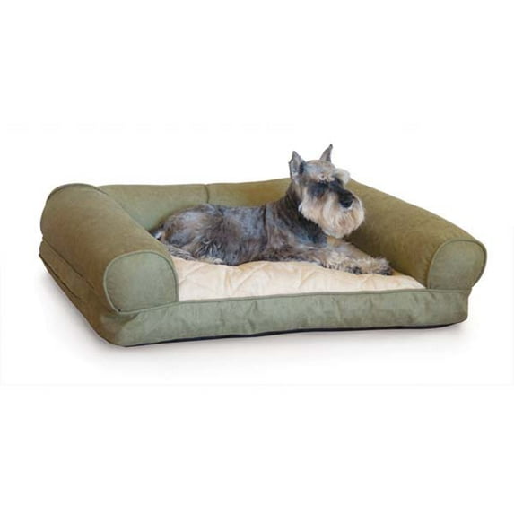 K&H Pet Products Lazy Sofa Sleeper Small Green 25"" x 19"" x 8""