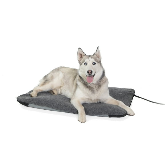 K&H Pet Products Lectro-Soft Outdoor Heated Pet Bed Gray Large 36 X 25 Inches