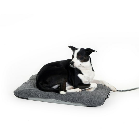 K&H Pet Products Lectro-Soft Outdoor Heated Pet Bed Gray Medium 24 X 19 Inches