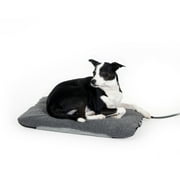 K&H Pet Products Lectro-Soft Outdoor Heated Pet Bed Gray Medium 24 X 19 Inches