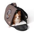 thumbnail image 1 of K&H Pet Products Lookout Pet Carrier Chocolate Small 17 X 10.5 X 9 Inches, 1 of 7