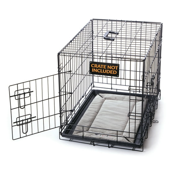 K&H Pet Products Mother’s Heartbeat Puppy Crate Pad Gray Fleece Small breed beat 14 X 22 Inches